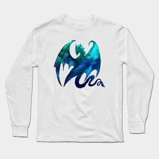 Fractal Dragon Long Sleeve T-Shirt